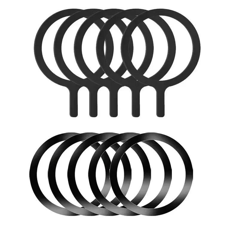 Stainless Steel Universal Magnetic Metal Plate Ring For Magsafe Wireless Charger Iron Sheet Sticker Magnet Car Phone Holder