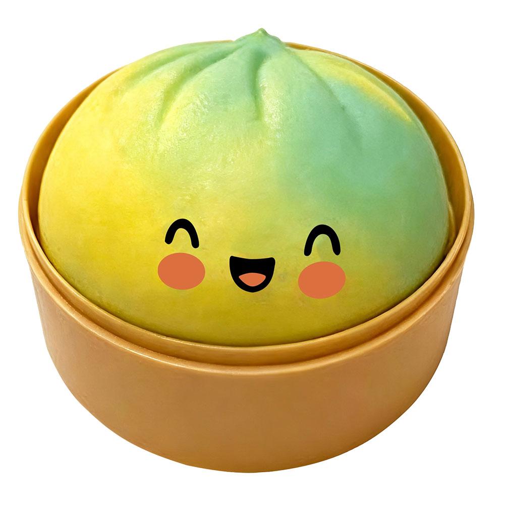 Cute Crystal Steamer Dumpling Bun Slow Rising Squishy Stress Ball Pinch Simulation Steamed Bread Fidget squeeze Toy Relax 