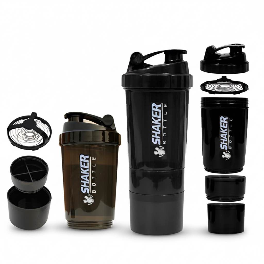 Imported Spider 3-in-1 Protein Shaker Bottle for Gym | Blender, Storage & Mixing Bottle for Fitness & Workout