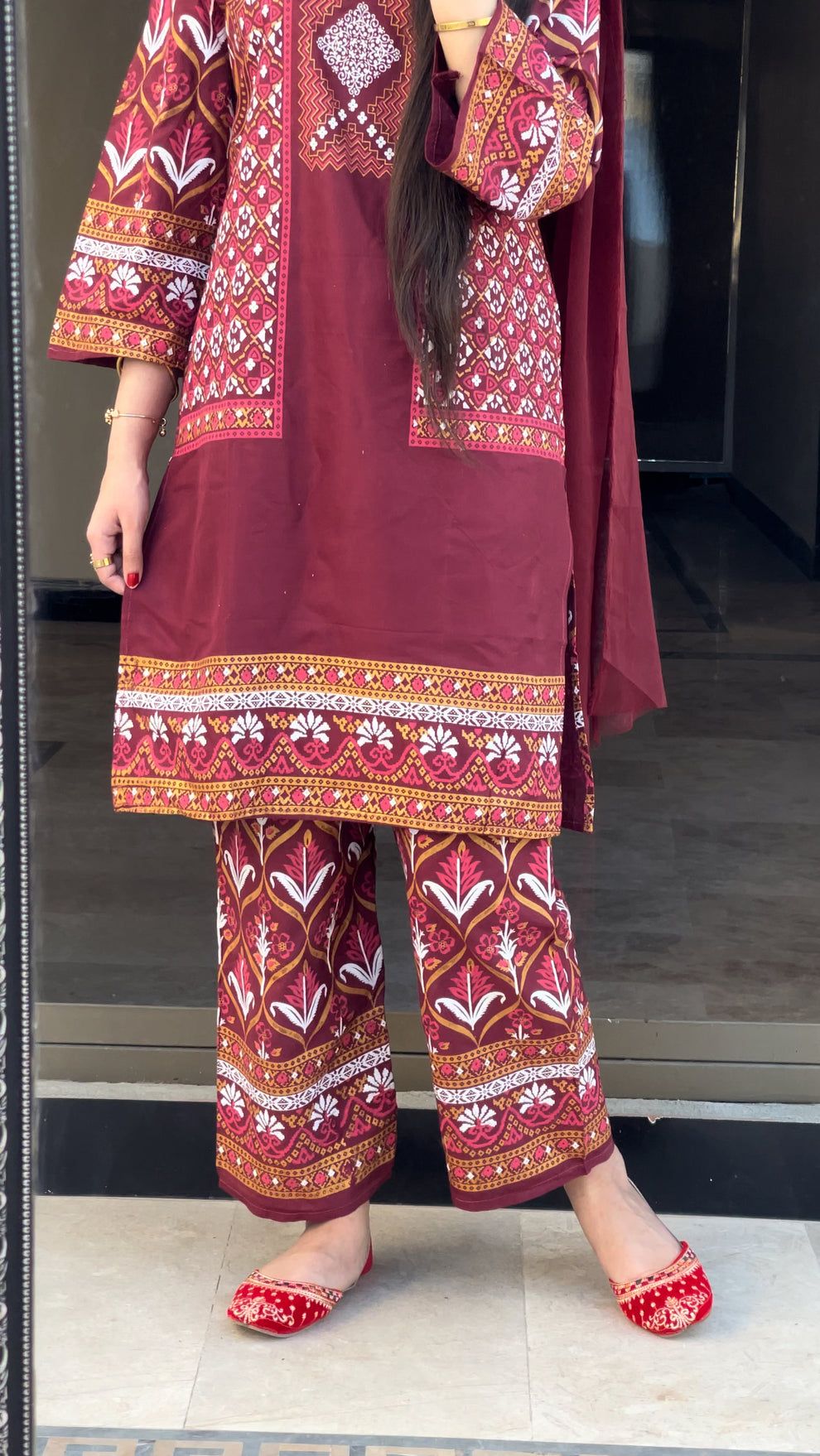 Samar's Fashion Summer Trendy New Arrival Stitched Fashionable Multicolor Printed 2pc Dress For Women and Young Girls