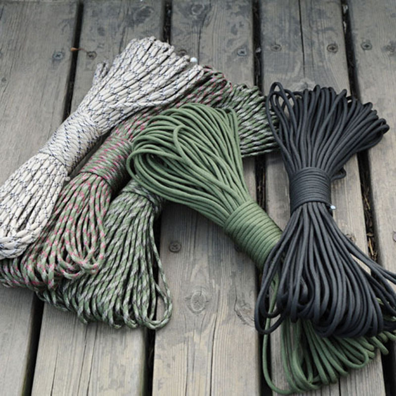 5/15/30m Paracord Rope 7 Strand 4mm   550 Parachute Cord Camping Accessories Outdoor Survival DIY Bracelet Line