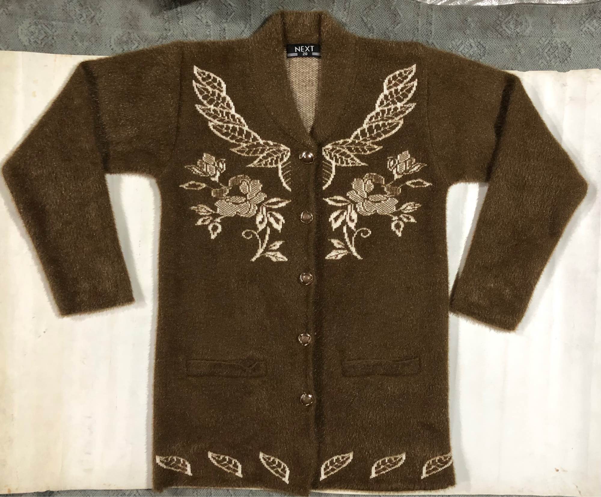 Sweaters for Women Full Sleeves Soft Wool Embroidery with thread Cardigans