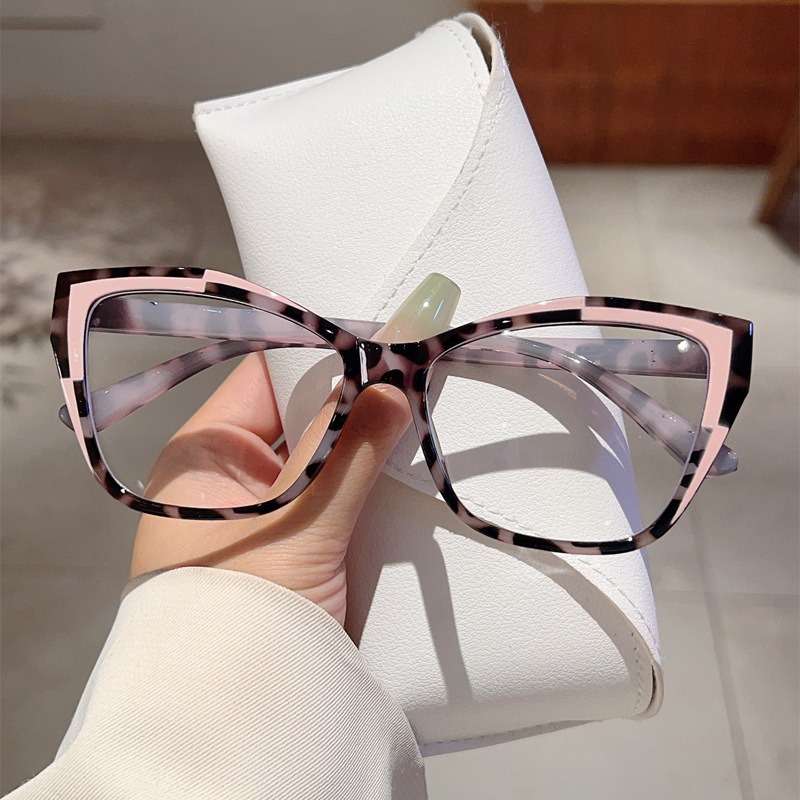 Fashionable Cat Eye Women's Glasses, Ultra Light Blue Light Blocking Glasses, Brand New Computer Glasses No Prescription Glasses