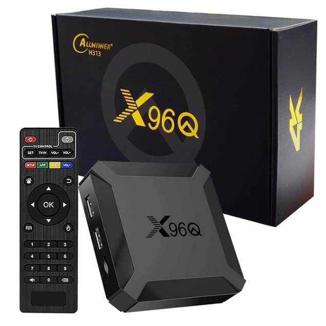 X96Q Android TV Box 4K Ultra HD | Allwinner H313 Quad-Core | Smart TV Box | WiFi | HDMI | USB | Google Play | Netflix | YouTube | Media Streaming Device