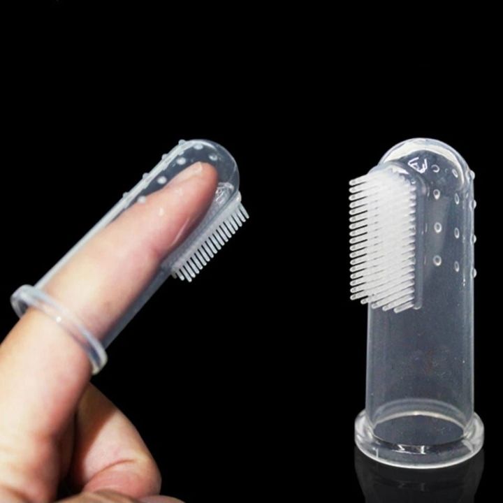 2 pcs Baby Finger Toothbrush Silicon Toothbrush+Box Children Teeth Clear Soft Silicone Infant Tooth Brush Rubber Cleaning Baby Brush