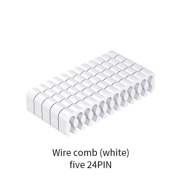 LDPCSJ 24PIN Cable Comb Computer Power Supply Module - Motherboard CPU Graphics Card Organizer Clamp for Neat Cabling