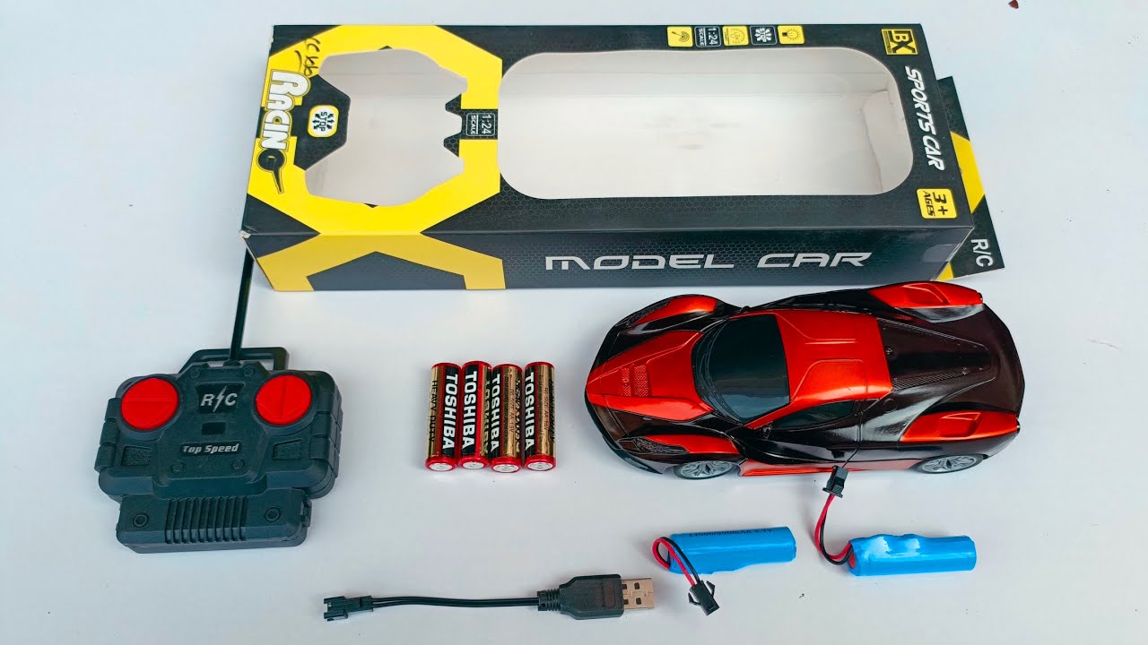 Rechargeable Remote Control Car For Kids With Head Lights And Left Right Turn Option