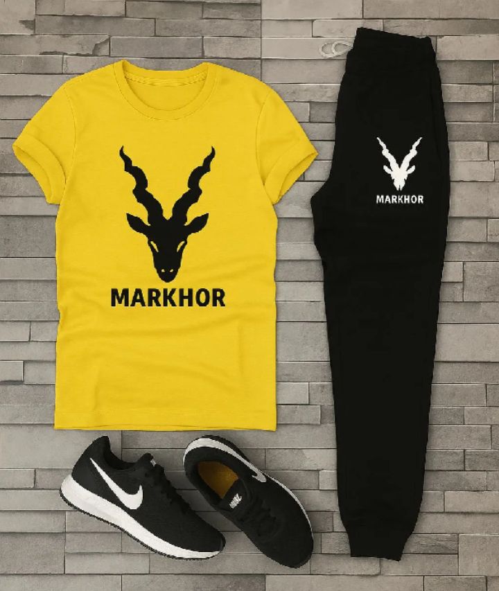NEW  TRENDY PRINTED TRACKSUIT FOR MEN ROUND NECK HALF SLEEVES T SHIRT & TROUSER FOR MEN & BOY'S BEST ARTICLE OF SUMMER COLLECTION/TRACKSUIT FOR MEN/SUMMER Multicolor TRACKSUIT FOR MEN & BOY'S