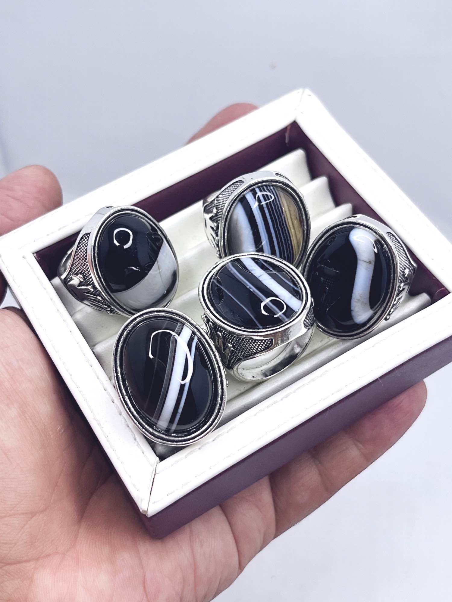 Sulemani Haqeeq Rings 100% Original Aqeeq Rings /Agate/Nag/Stone/Gemstone/Sulemani Haqeeq Stone/Sulemani Aqeeq Gemstone