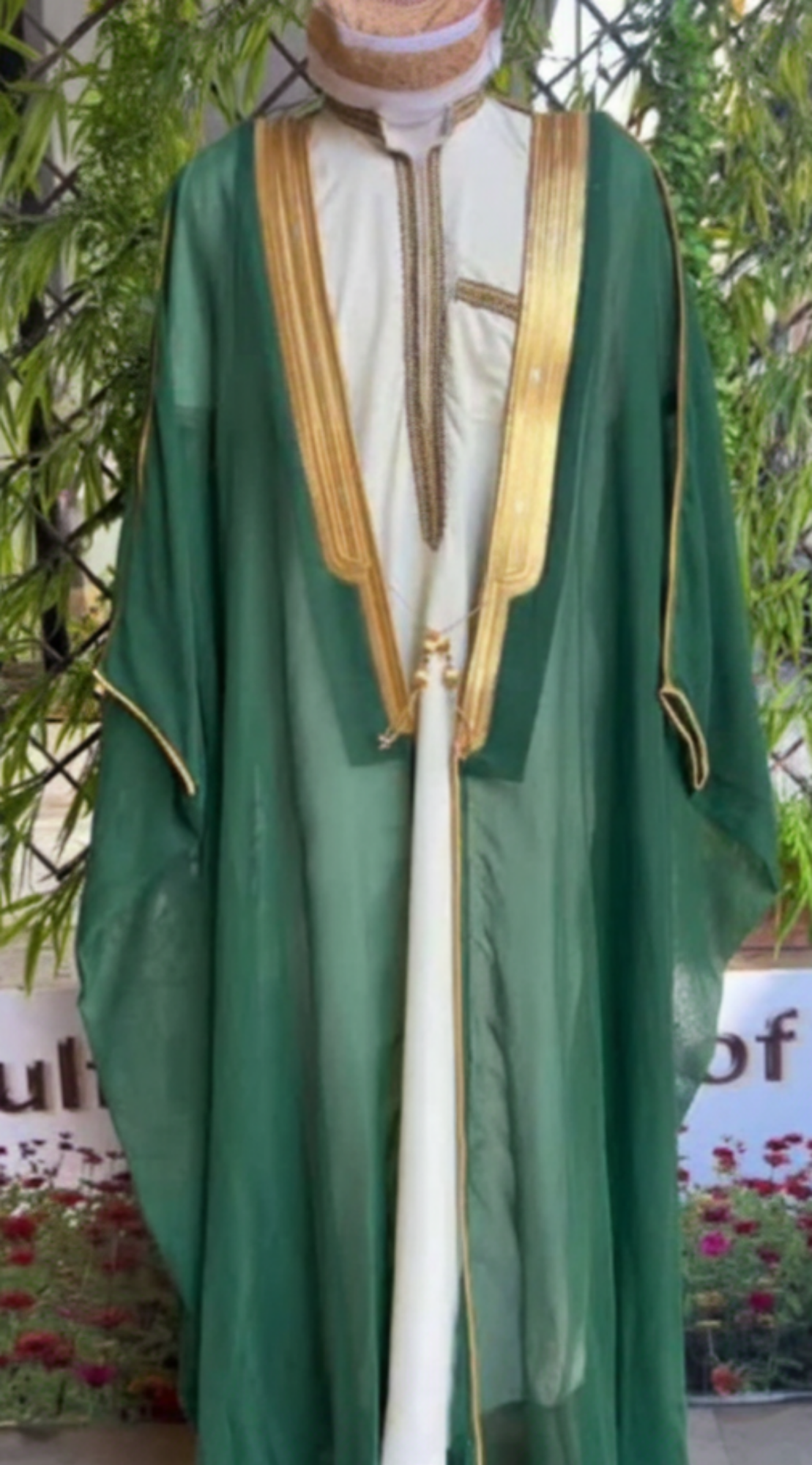 BISHT CLOAK ARAB DRESS THOBE SAUDI MENS ROBE EID kaftan. Half Sleeves