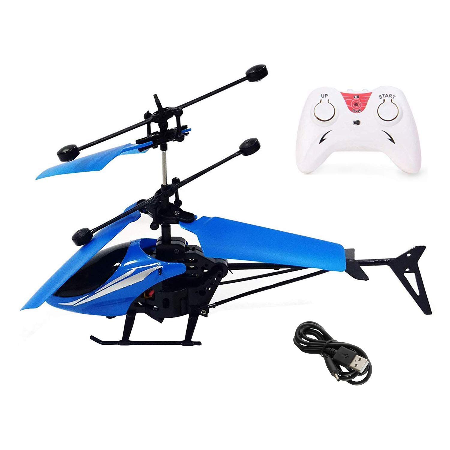 Helicopter with Radio Remote Control and Hand Sensor Charging Helicopter 2 in 1 Toys with 3D