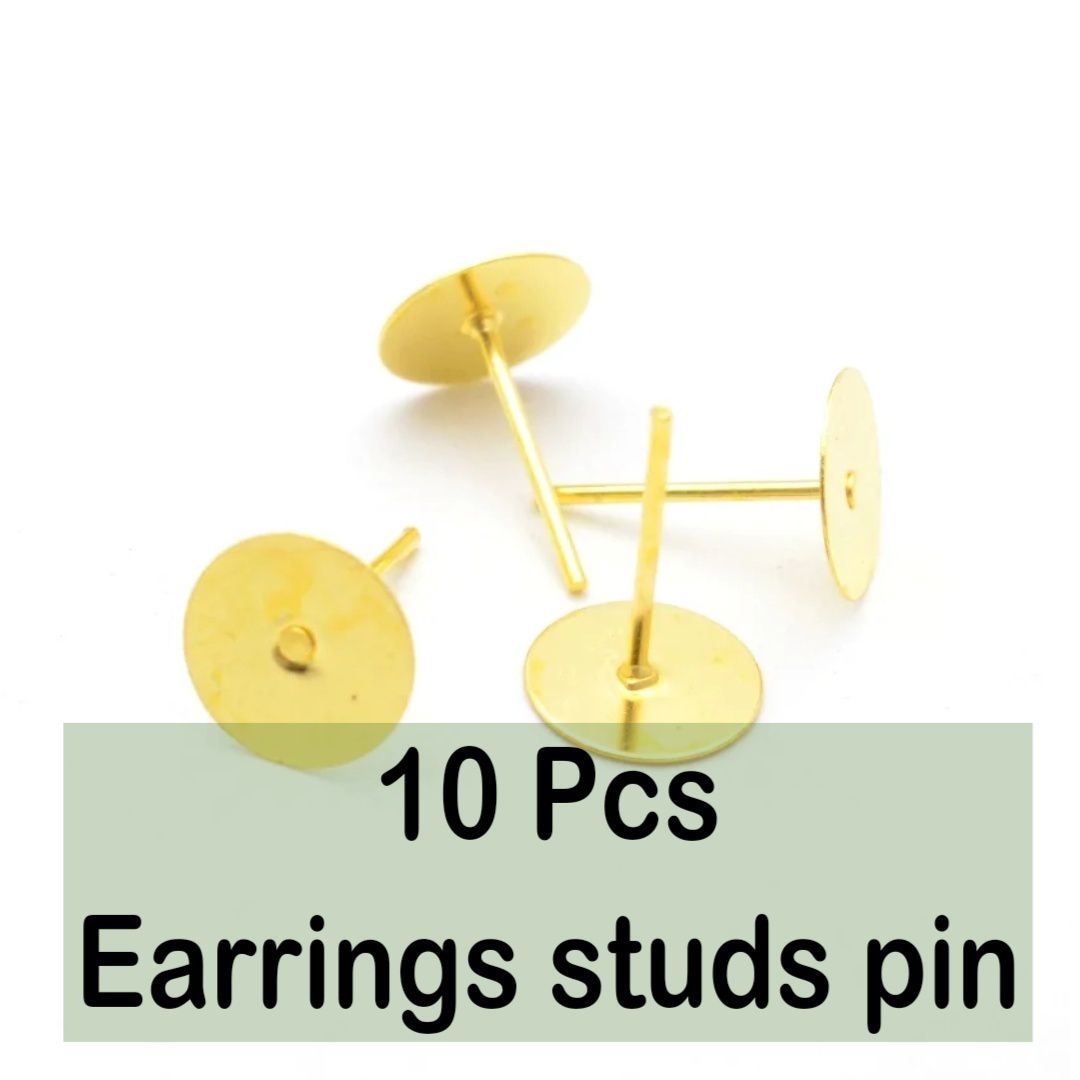 Blank Post Flat Round Earring Studs Pins for Earring Jewelry making