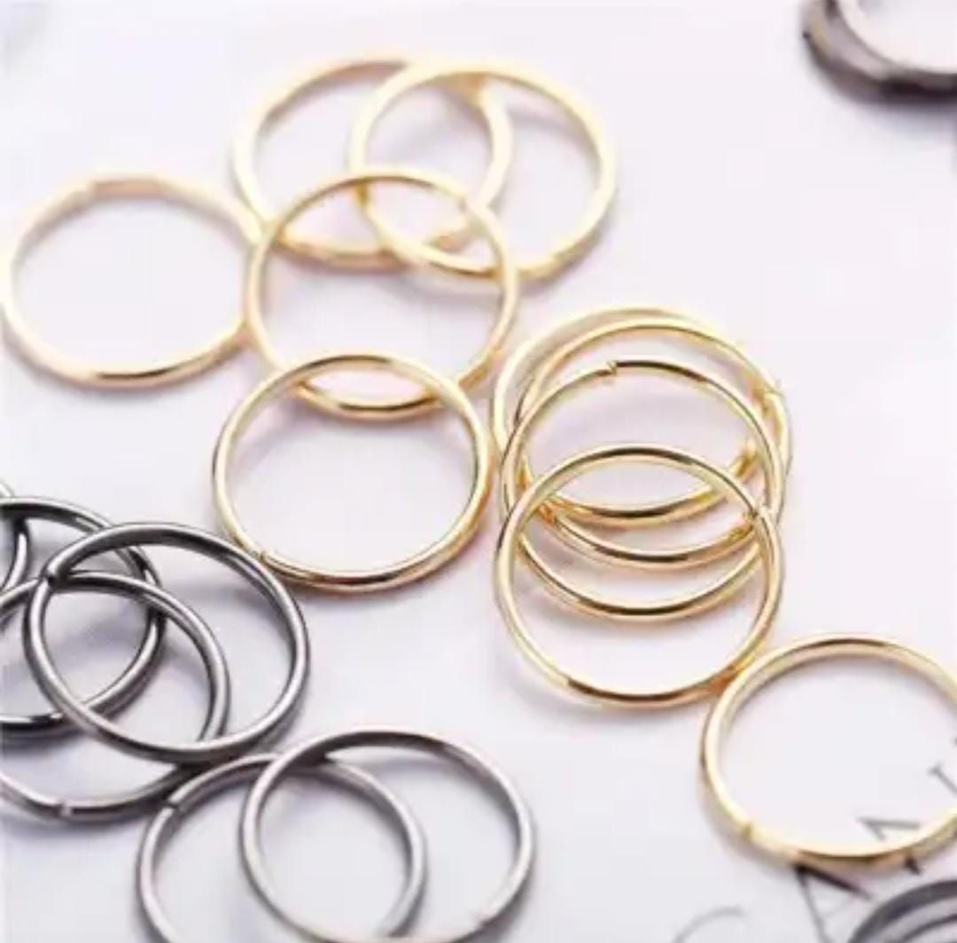 Arfa ideal collection 12Pcs/set Nose Ring Piercing Punk golden selvar Color Handmade Tiny Nose Lip Hoop Ring Septum Rings Piercing Stud Body Jewelry jewellery for girls