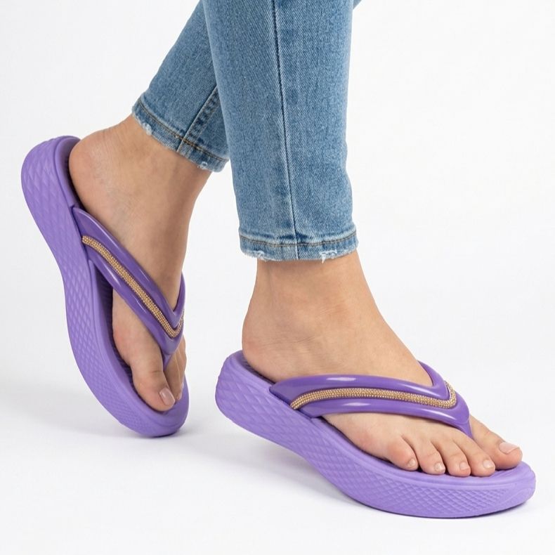 Women Foam EVA Wedge Slippers & Flip Flops Outdoor Fashion Flip Flops for Her