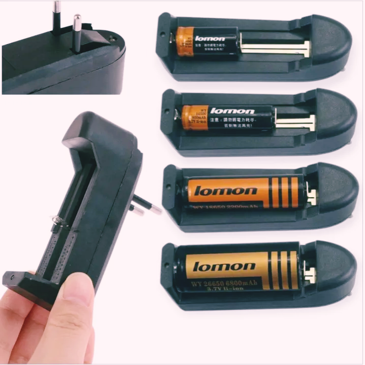 Universal Charger For 18650 Li-ion Rechargeable Battery Single Slot Charge St