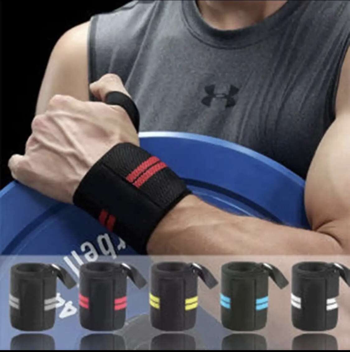 Gym Wrist strap Weight Lifting Fitness Body Building Training Exercise Wrist Wraps support Gym Gloves Power Strap weight Lifting wrist Wraps Bandage Hand Support Brace Gym Straps
