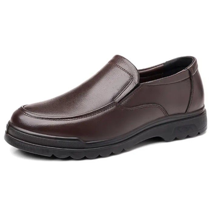 Men's Premium Leather Look Loafer Shoes For Office Wear | Stylish Formal Slip On Shoes For Men | Comfortable Lightweight Anti Slip Sole Business Casual Footwear
