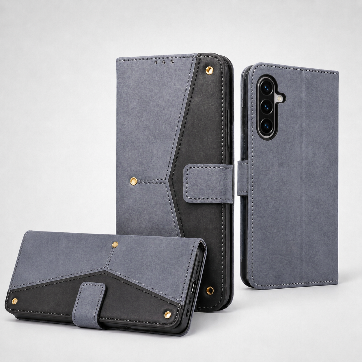Samsung galaxy A17 PU Leather Flip Case/Wallet Case/Book Cover with Cards and Cash slots
