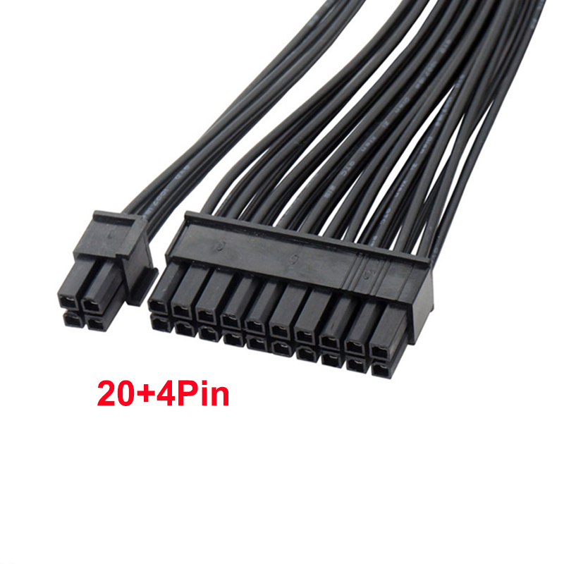24 Pin Power Supply Splitter Cable 1 to 2 Synchronizer ATX Mining 30cm Motherboard Dual PSU Extension Cable for BTC PC Computer