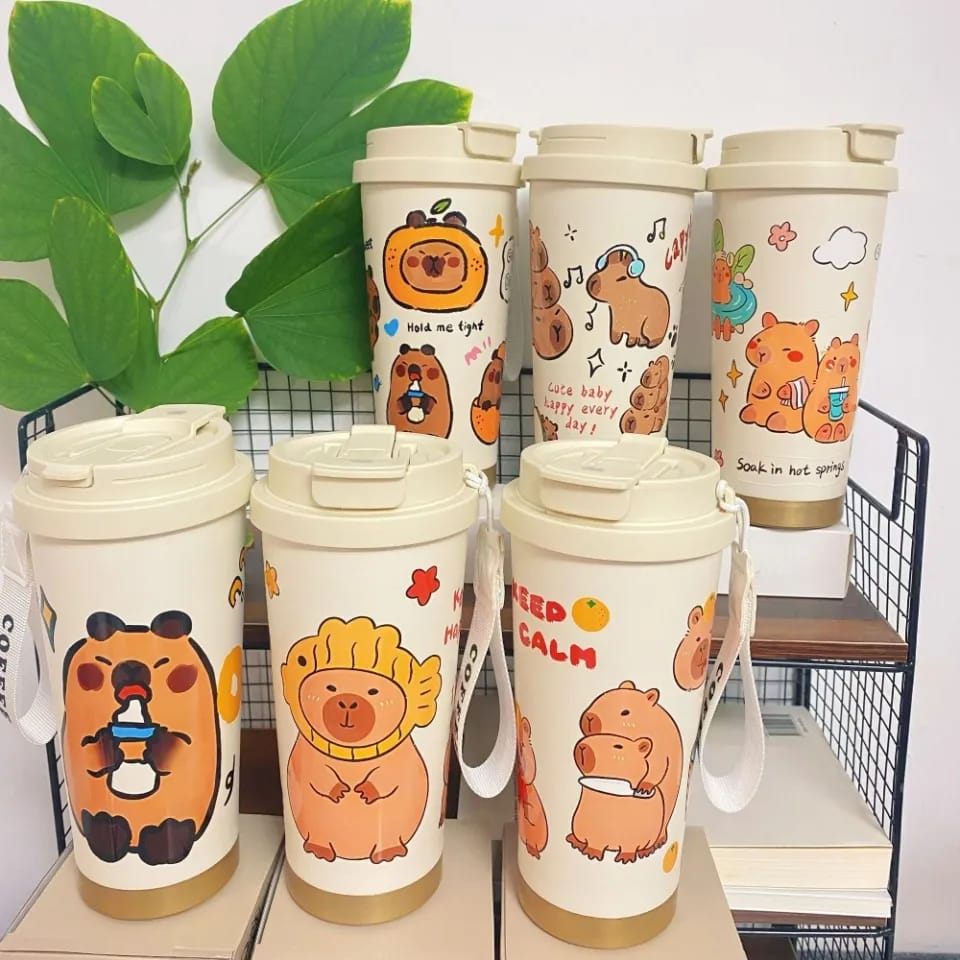 Cute Bear Transparent Glass Cup