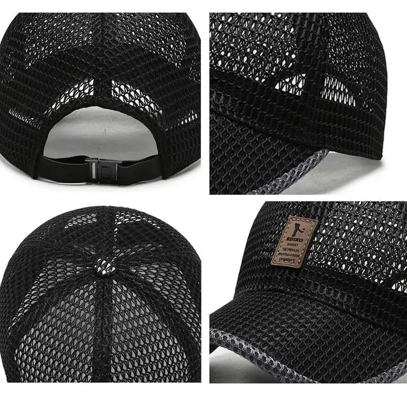 Summer Cool Breathable Mesh Baseball Cap Women Men UV Protection Outdoor Riding Fishing Tennis Golf Caps Fashion Sport Hat