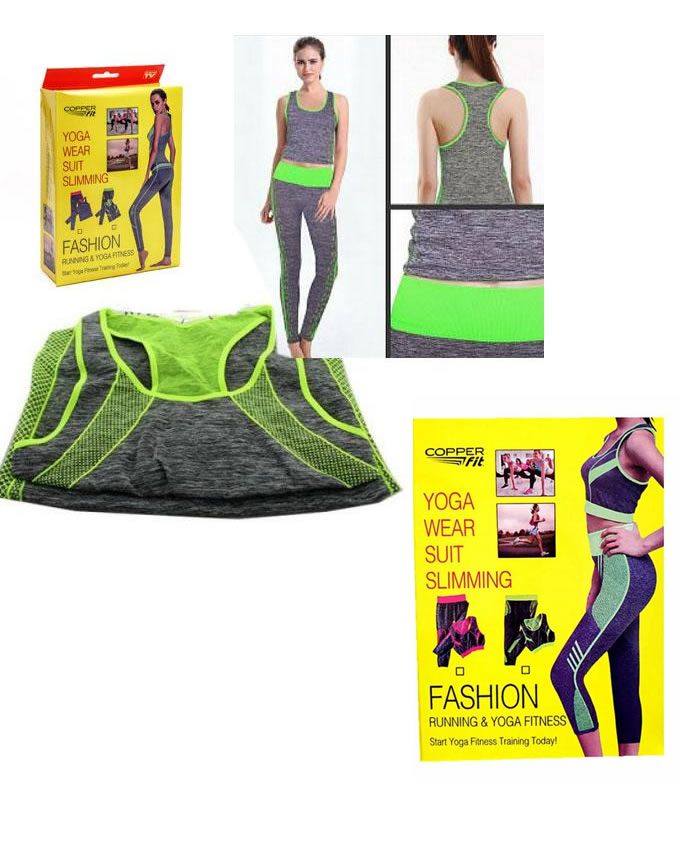 Copper fit yoga wear suit slimming hotsell