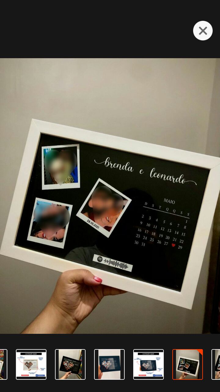 Customized photo frame with your pictures,calendars,anniversary's and Birthday's