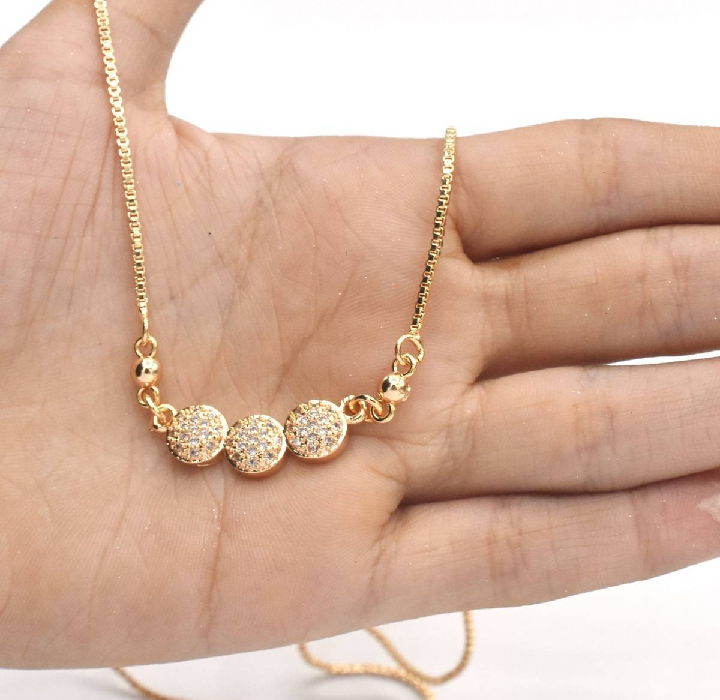 Fancy Pendent Necklace Wedding Engagement Party Charms Daily Wear Accessories for Women
