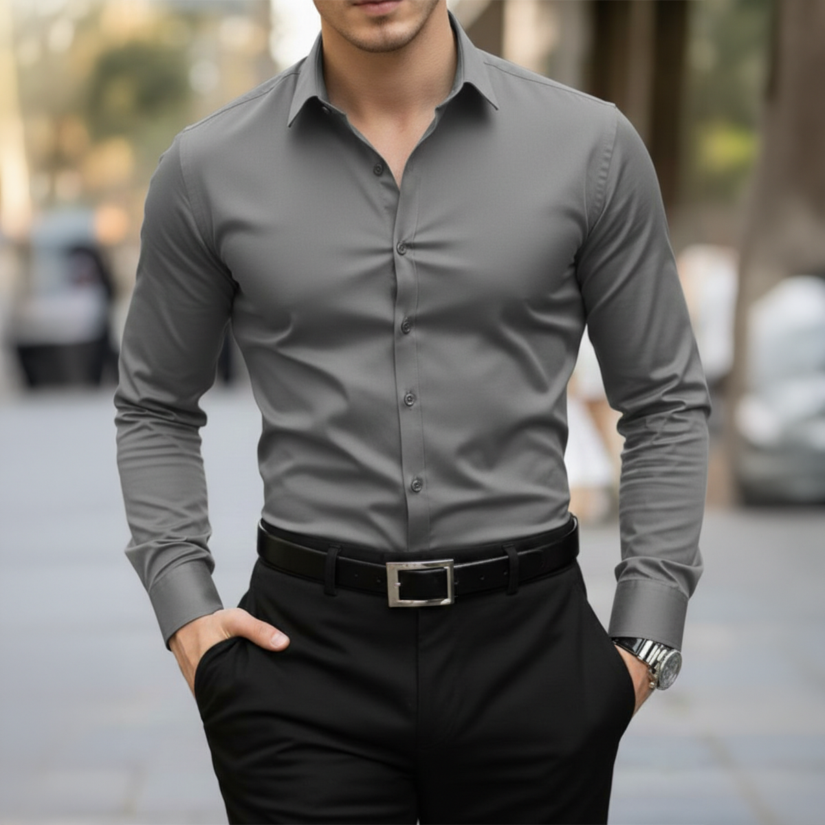 Men And Boy's Multicolor Classic Cotton Dress Shirts- All-Season Formal, Casual & Party Wear