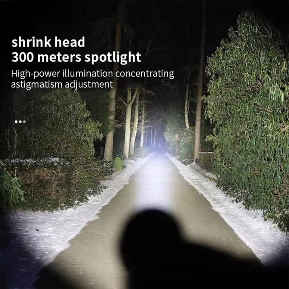 Zoomable Metal COB Flashlight
