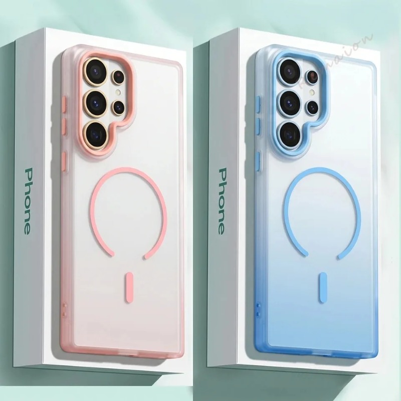 Transparent Official Phone Case for   S26 S23 S24 S25 Ultra S26 Ultra Luxury Candy Clear Shockproof Protector Cover
