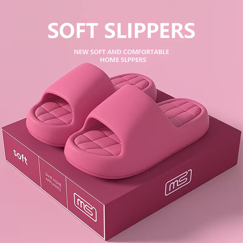 Fashion Women's Slippers Indoor Thick Soft Sole Anti-slip Wear-resistant Slides Bathroom EVA Indoor Men Summer Outdoor Shoes