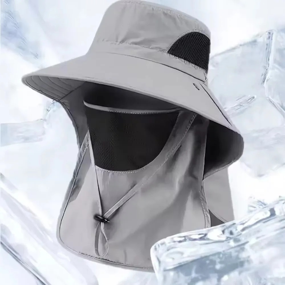 Outdoor Unisex Summer UV Protection Fishing Hat Breathable Sunshade Cap