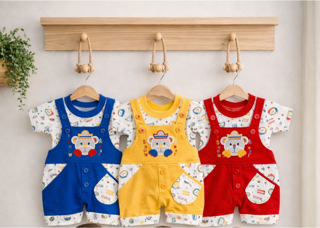 Newborn Baby Romper - random design & colors available - for 0 - 3 months babies