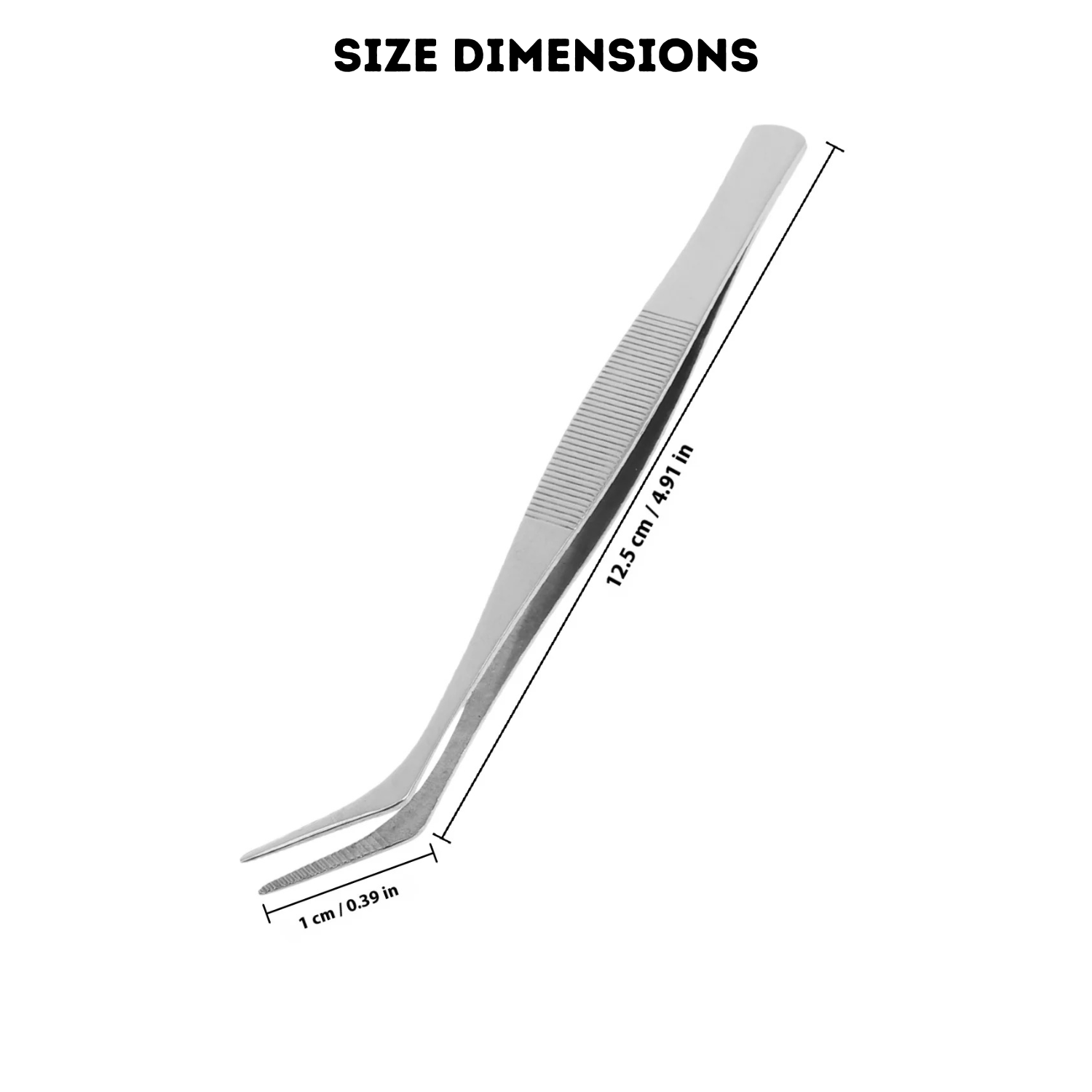 Stainless Steel Straight Curved Tip Tweezers Precision Jewelry Making Craft Tool for Jewelry Beads Rhinestones Electronics Soldering DIY Repair