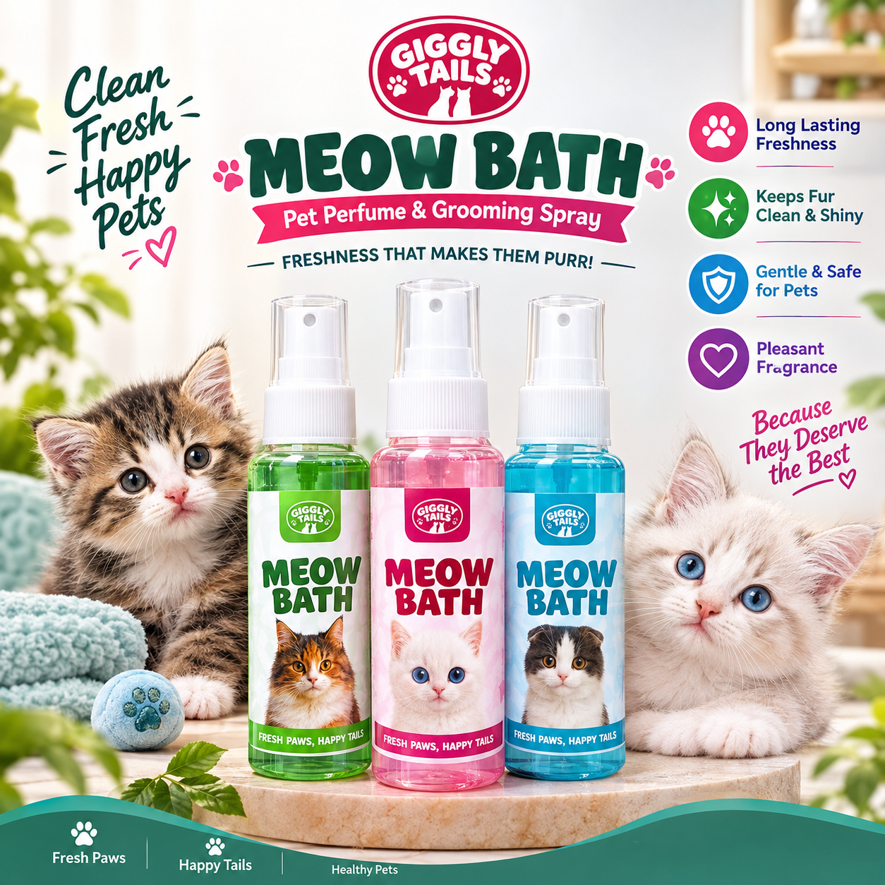 Giggly Tails Meow Bath 150ml