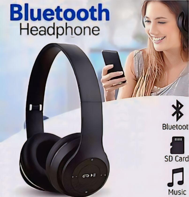 P47 Wireless headphones with Microphone Bluetooth Foldable Headset