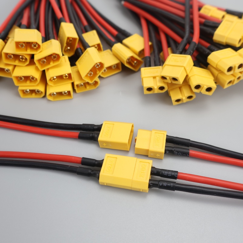 Male Female Connector Plug with Silicon 14 AWG Wire XT60 Connector Plug Cable Dual Extension Battery RC Model Accessories