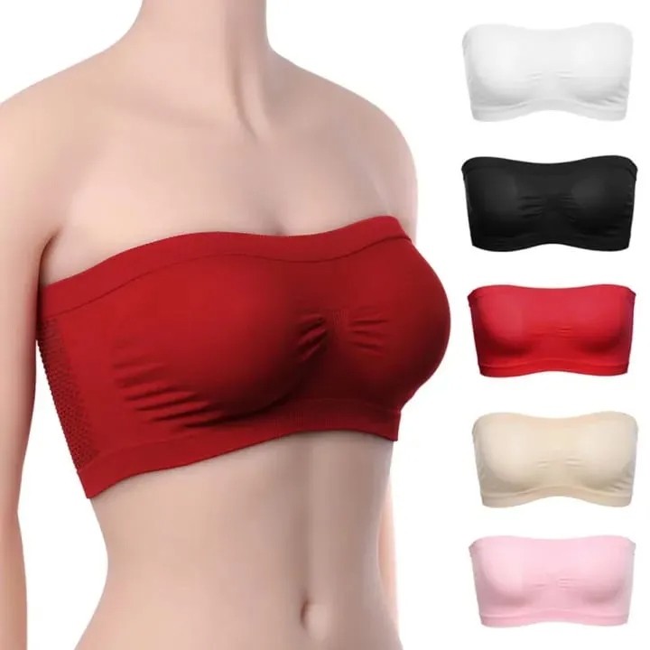 Seamless Strapless Bra For Girls No Show Invisible Under School Uniform And Tops Comfortable Free Size Bra For Teens And College