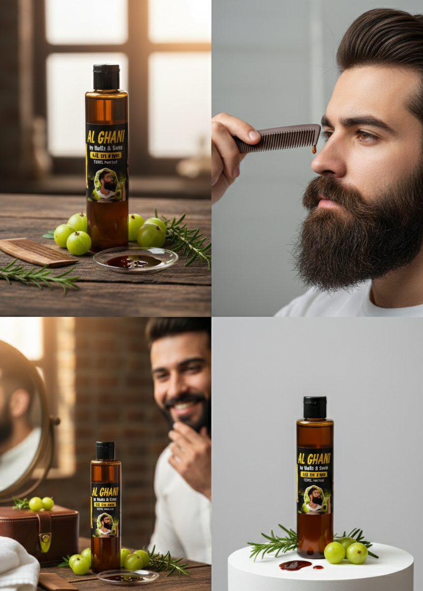 100% Organic Hair Growth Oil & Beard Oil 100 ml - Anti Hair Fall Control for Men & Women's