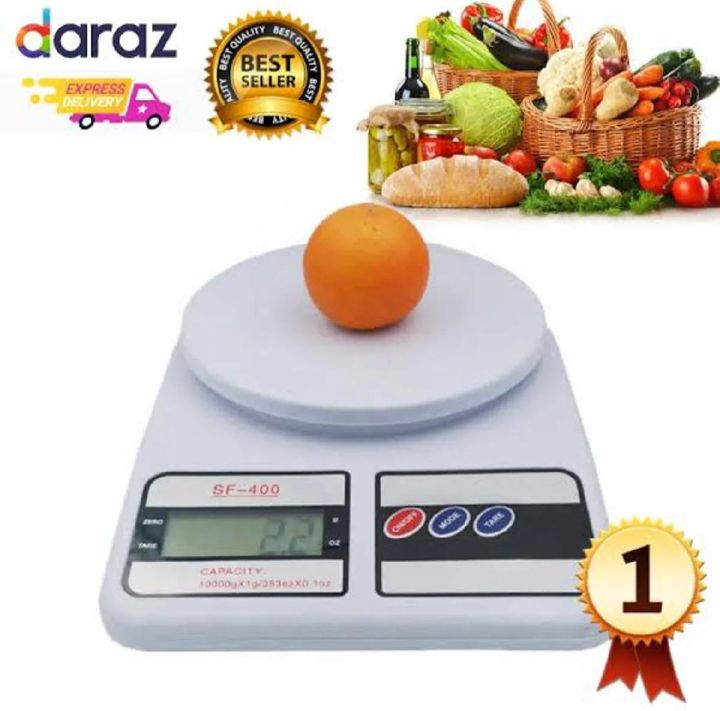 Digital Kitchen Weighing Scale | 10kg Capacity | High Precision LCD Display with Tare Function