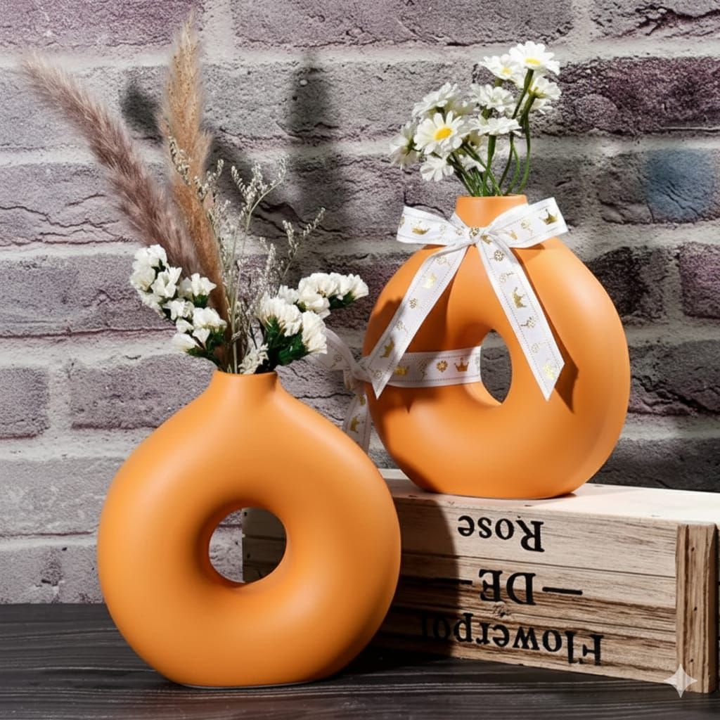 Creative Design Vase Ornaments Artistic Style, Decorations Suitable for Fireplace, Bedroom, Kitchen, and Living Room Decoration, office and theme based area