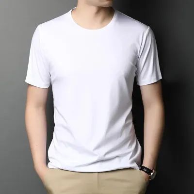 Pure White Plane - T Shirt for Men and Boys Imported Stuff Half Sleeves