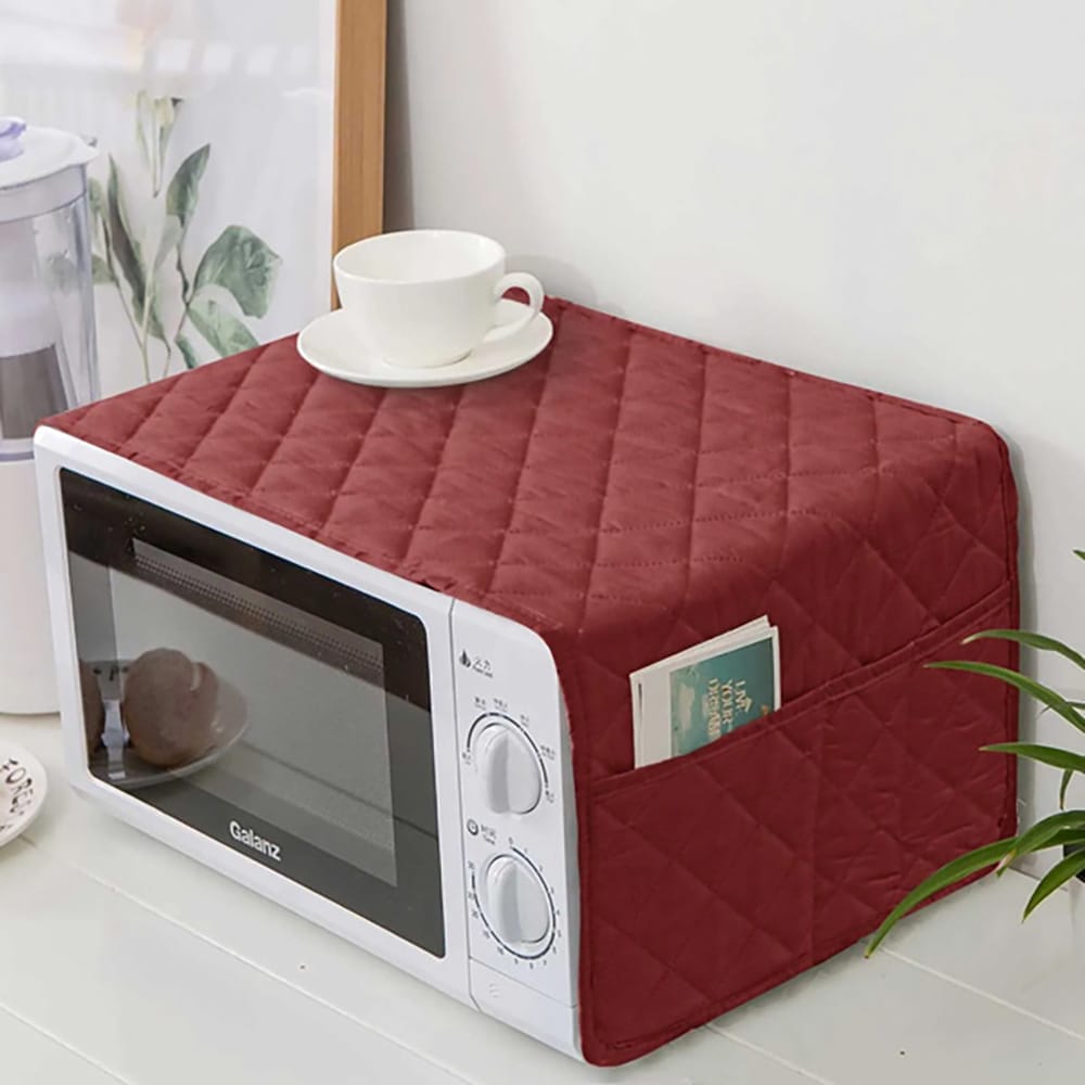 OVEN COVER MICROWAVE DUST PROOF 4 POCKET STORAGE BAG