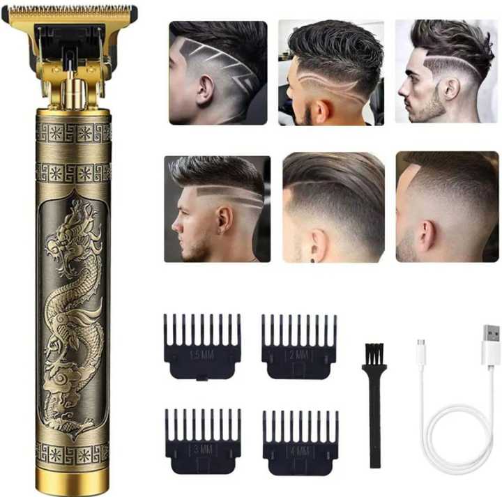 Vintage T9 Professional Hair Trimmer | Rechargeable Beard Trimmer | Men’s Hair Cutting Machine | Barber Trimmer