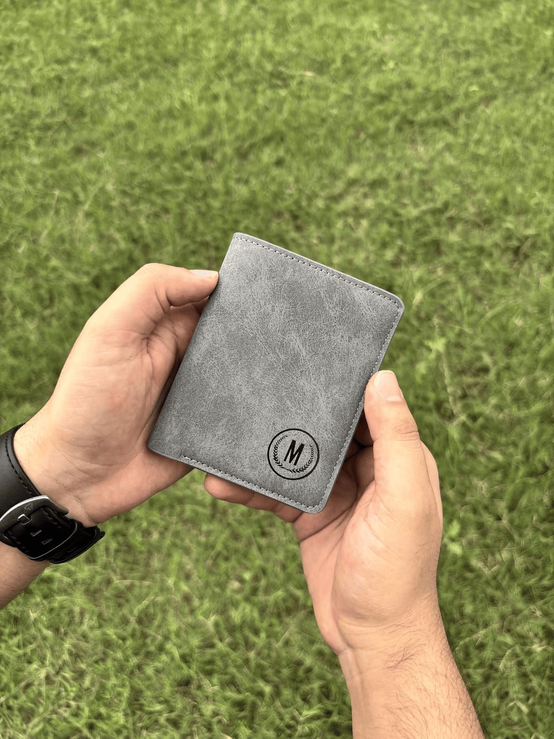 M Brand Very High Quality Decent Size Wallet For Mens