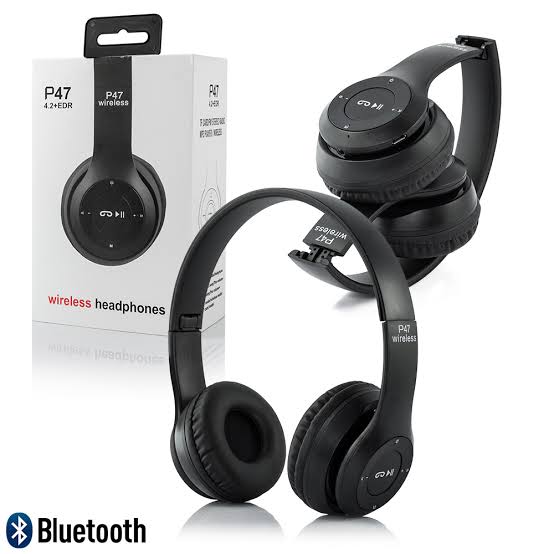 P47 Wireless Bluetooth Headphones – HiFi Stereo Sound, Built-in Mic, Wireless Over-Ear Headset for Music, Gaming & Calls price in Pakistan