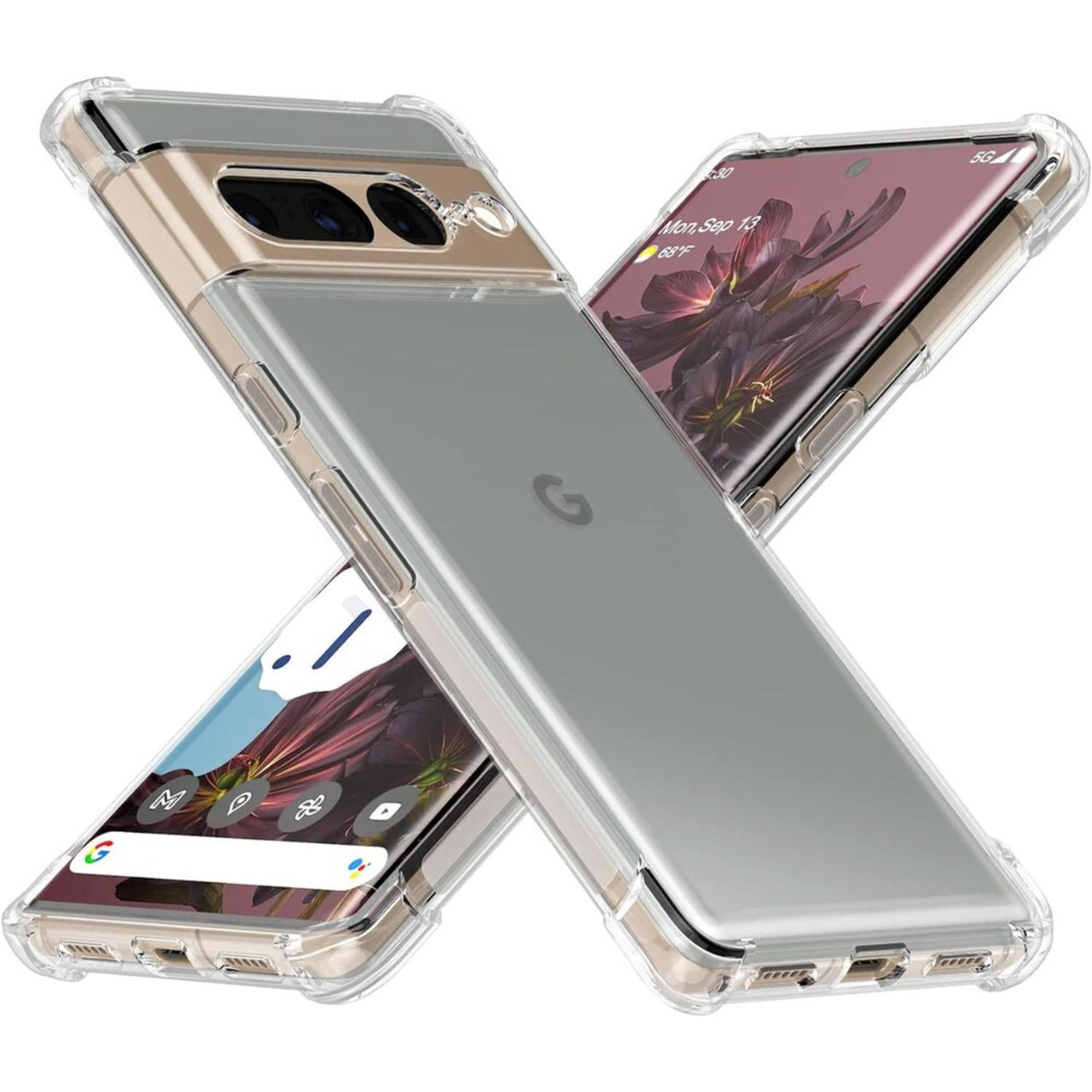 Google Pixel 7 Pro/6 Pro/6A/6/8/8a/8Pro/9/9Pro/9 Pro XL Transparent Back Cover Clear  Crystal Cover