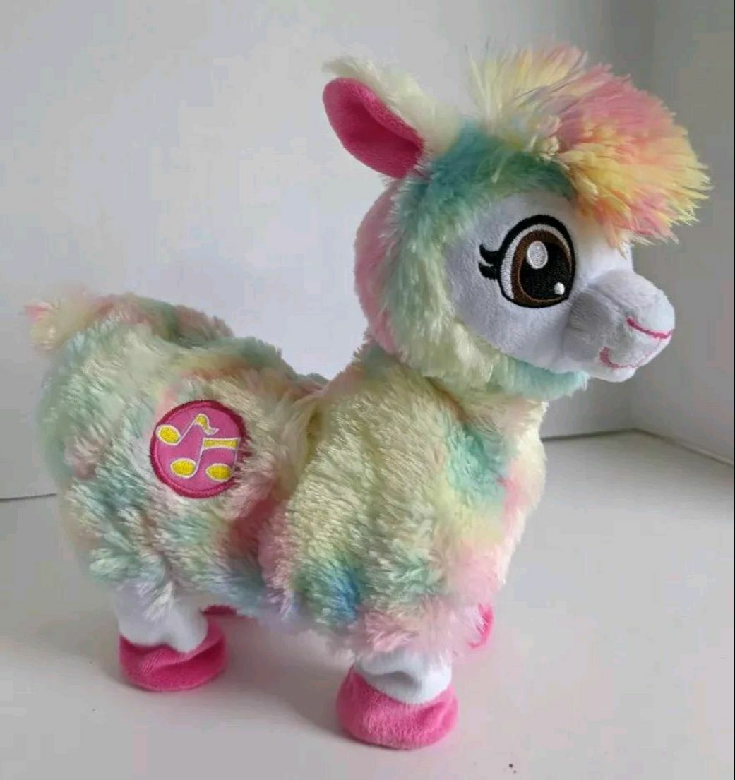 (J). Pets Alive Rainbow Bonnie The Booty Shakin Llama Battery-Powered Dancing Robotic Toy by ZURU,  (UK lot excellent condition without original box)