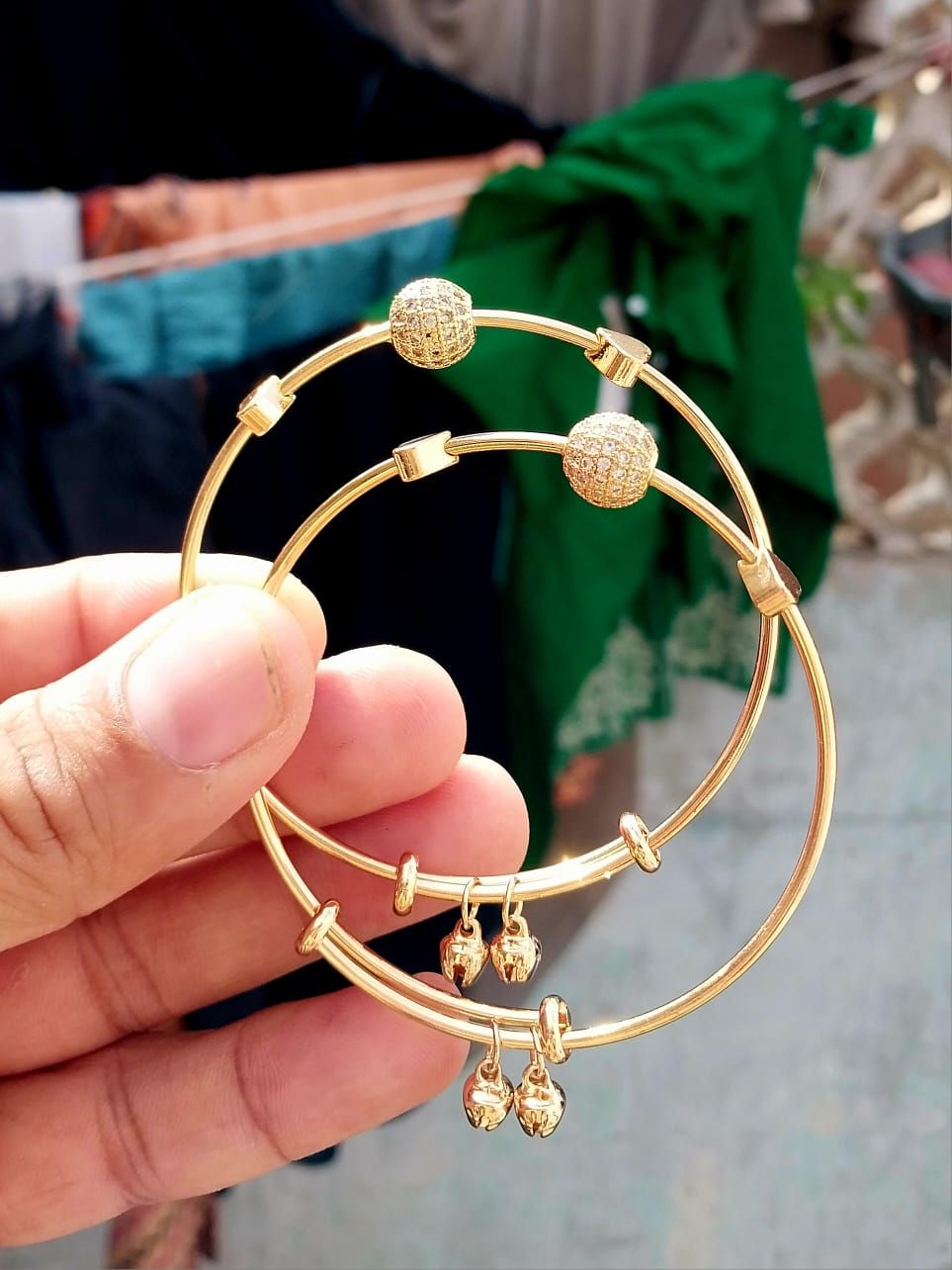 Golden Balls Bangles Adjustable bangles/bracelets